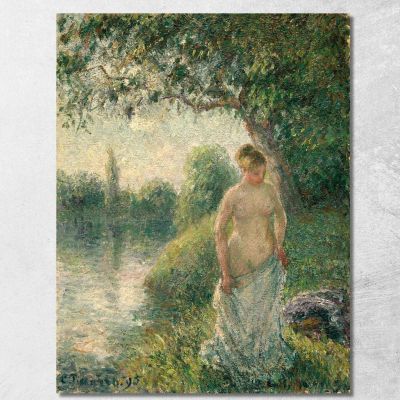 The Bather 1985 Camille Pissarro cps69 canvas print 