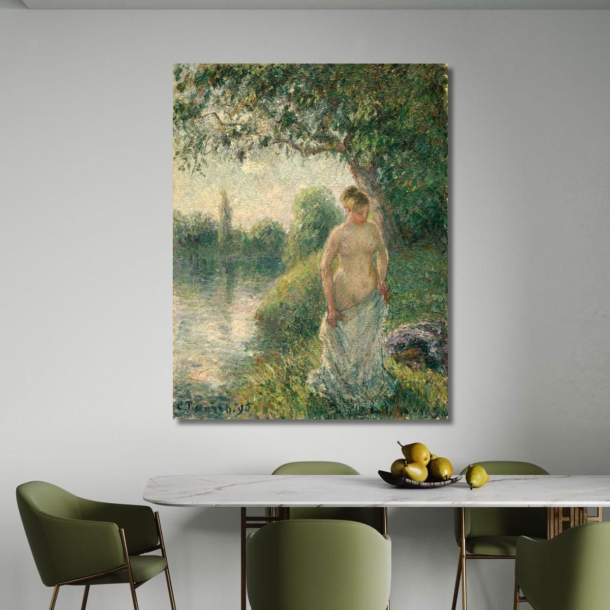 The Bather 1985 Camille Pissarro cps69 canvas print 