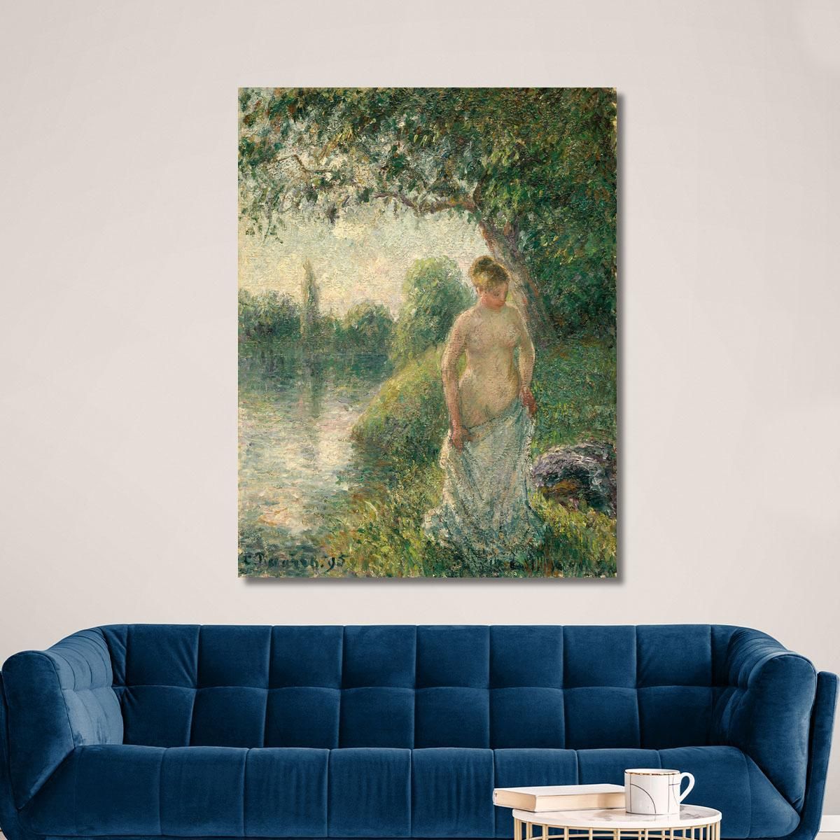 The Bather 1985 Camille Pissarro cps69 canvas print 