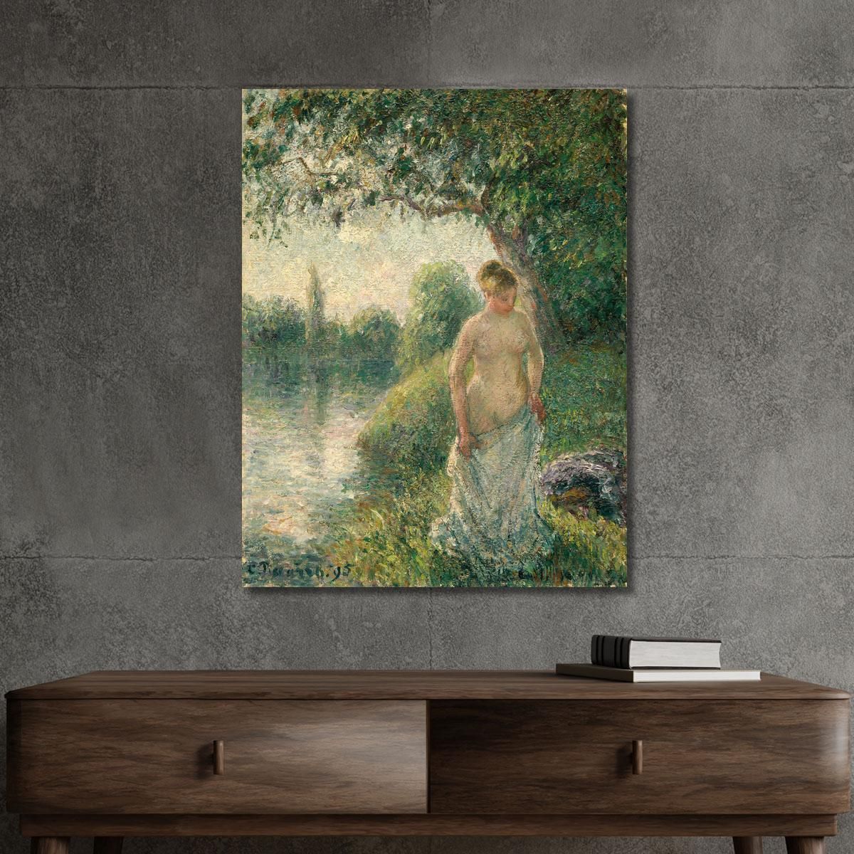 The Bather 1985 Camille Pissarro cps69 canvas print 