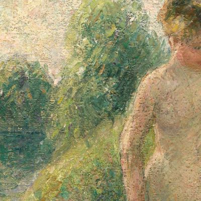 The Bather 1985 Camille Pissarro cps69 canvas print