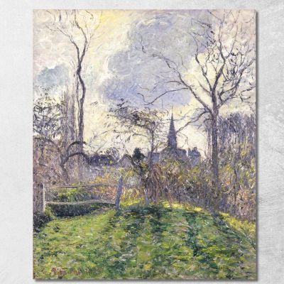 The Bell Tower Of Bazincourt 1885 Camille Pissarro cps71 canvas print 