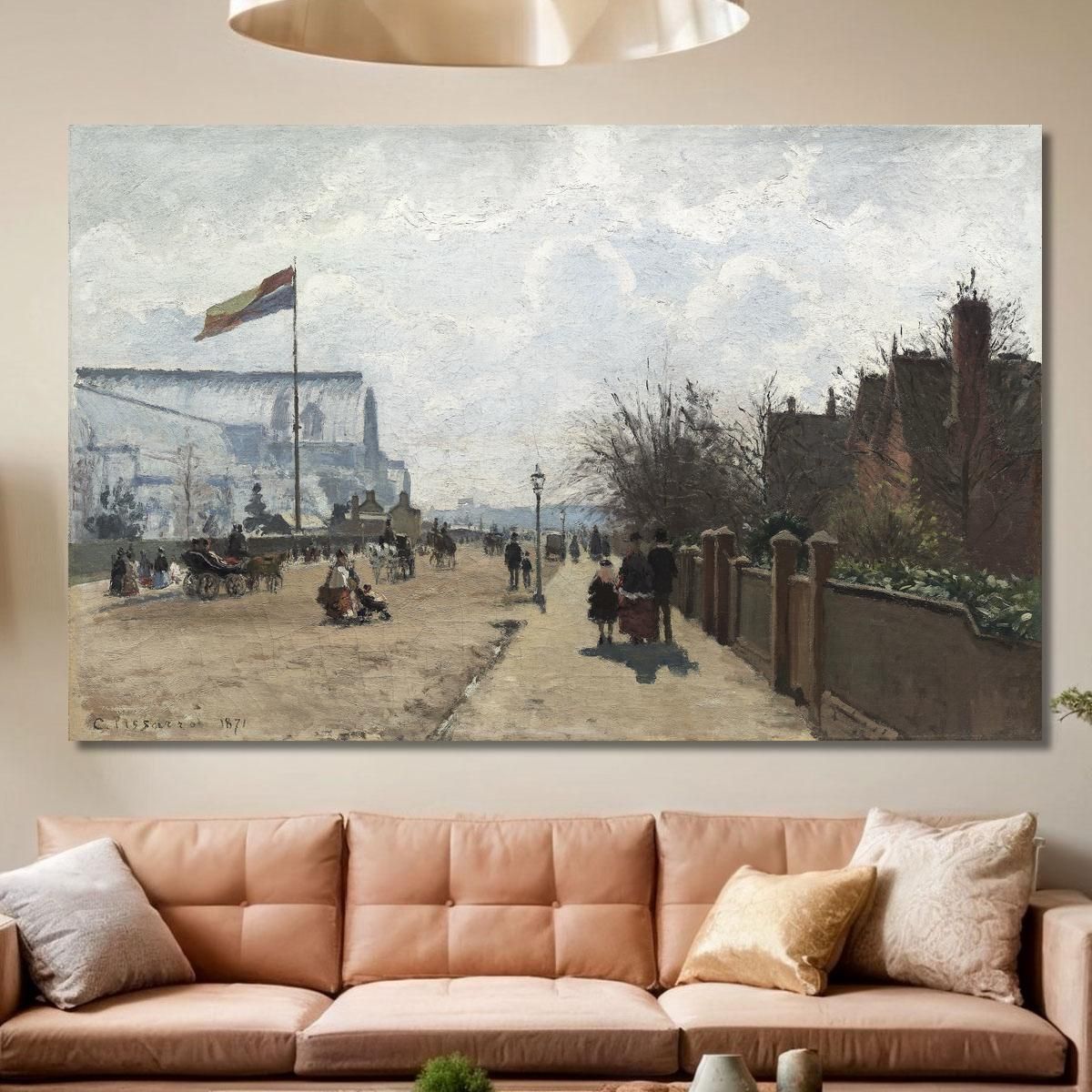 The Crystal Palace 1871 Camille Pissarro cps74 canvas print 