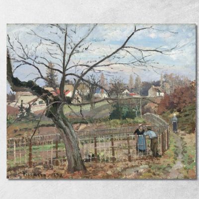 The Fence 1872 Camille Pissarro cps75 canvas print 