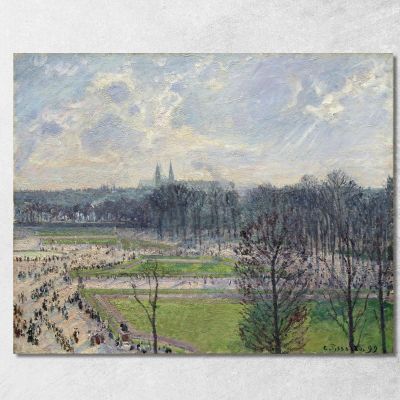 The Garden Of The Tuileries On A Winter Afternoon 1899 Camille Pissarro cps77 canvas print 