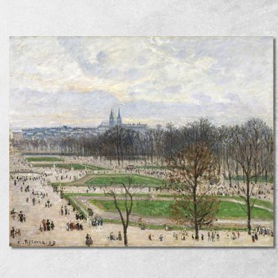 The Garden Of The Tuileries On A Winter Afternoon 1899 Camille Pissarro cps78 canvas print 