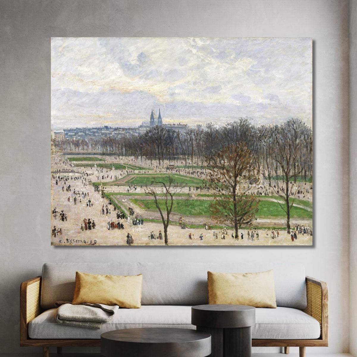 The Garden Of The Tuileries On A Winter Afternoon 1899 Camille Pissarro cps78 canvas print 