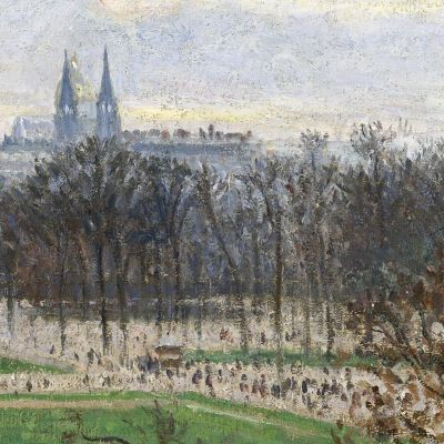 The Garden Of The Tuileries On A Winter Afternoon 1899 Camille Pissarro cps78 canvas print