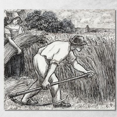 The Harvest Ca 1895 Camille Pissarro cps81 canvas print 