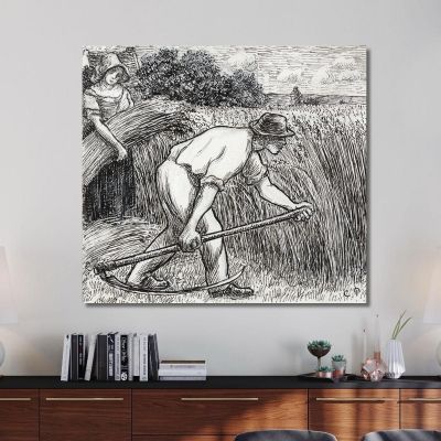 The Harvest Ca 1895 Camille Pissarro cps81 canvas print 