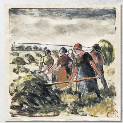 The Haymakers Ca 1895 Camille Pissarro cps83 canvas print 