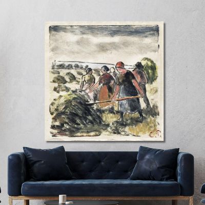 The Haymakers Ca 1895 Camille Pissarro cps83 canvas print 