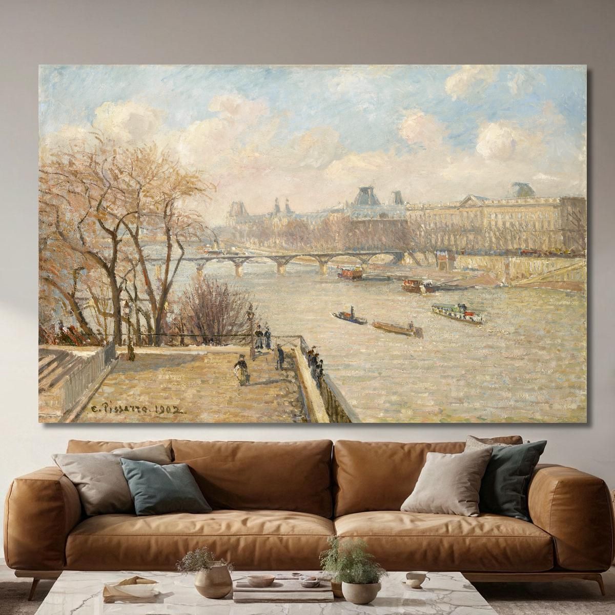 The Louvre From The Pont Neuf 1902 Camille Pissarro cps86 canvas print 