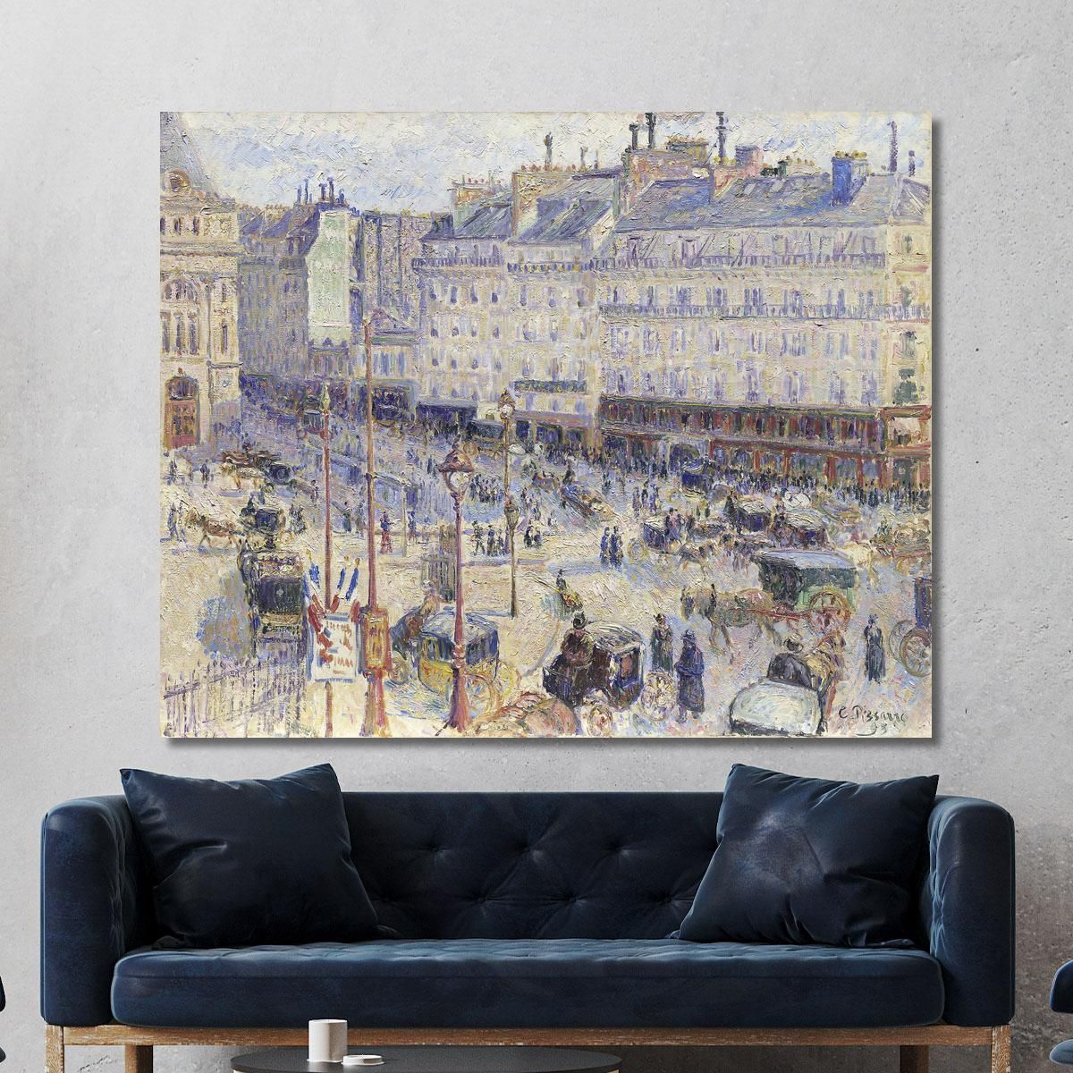 The Place Du Havre Paris 1893 Camille Pissarro cps90 canvas print 