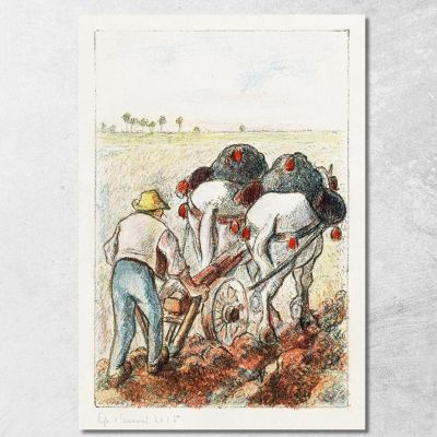 The Plow 1901 Camille Pissarro cps91 canvas print 