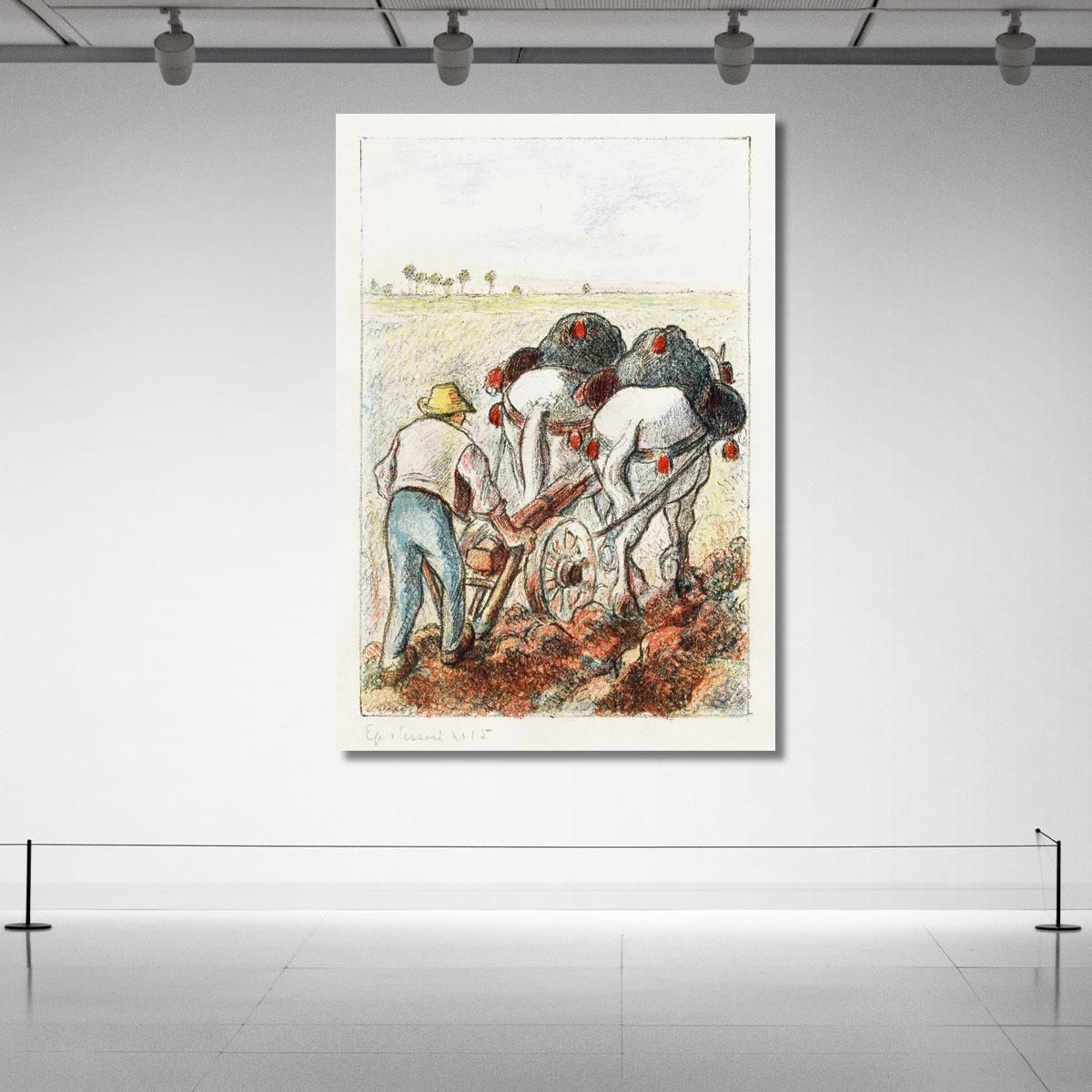 The Plow 1901 Camille Pissarro cps91 canvas print 