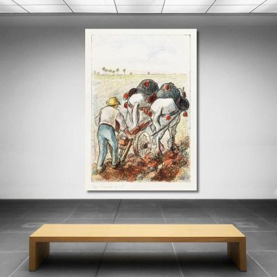 The Plow 1901 Camille Pissarro cps91 canvas print 