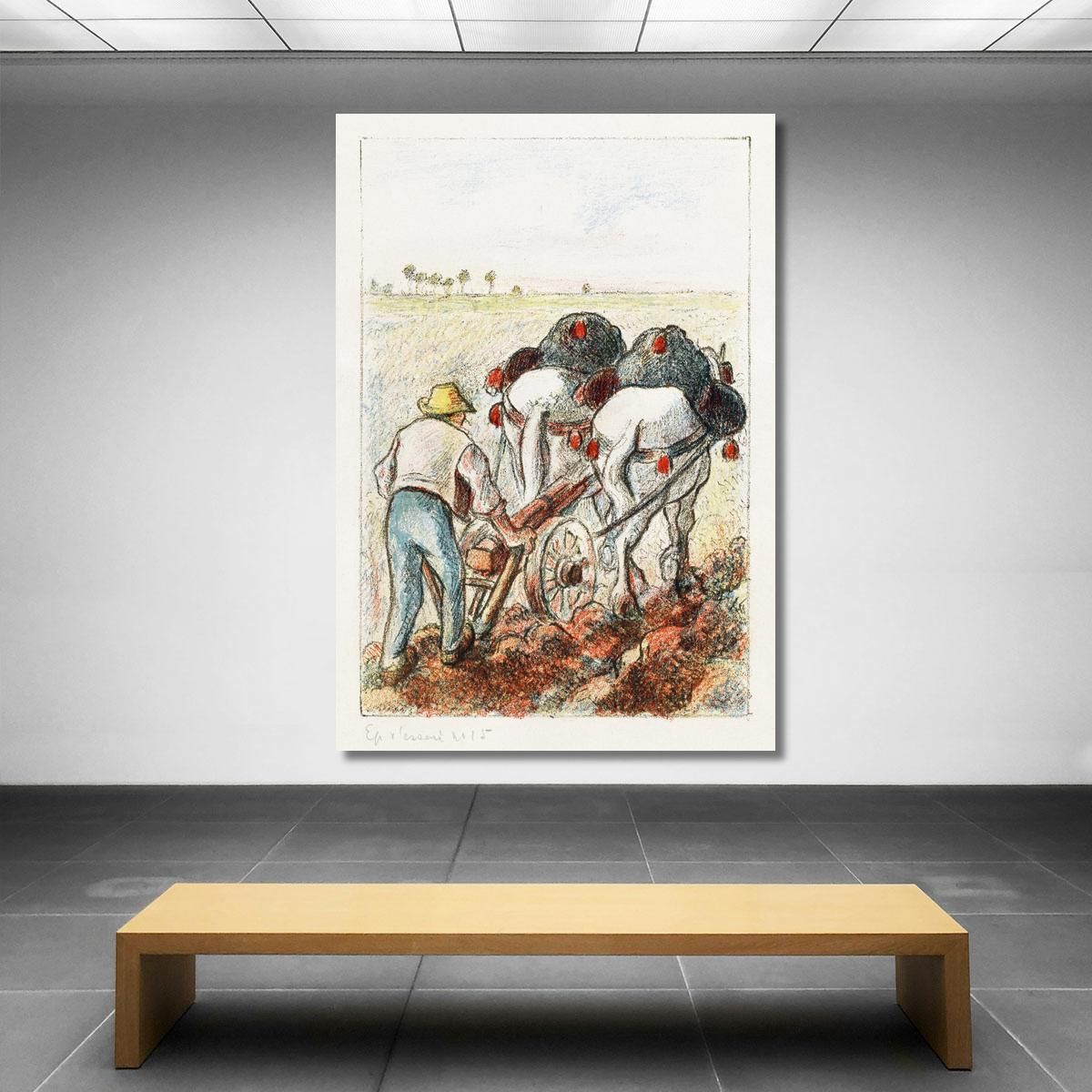 The Plow 1901 Camille Pissarro cps91 canvas print 