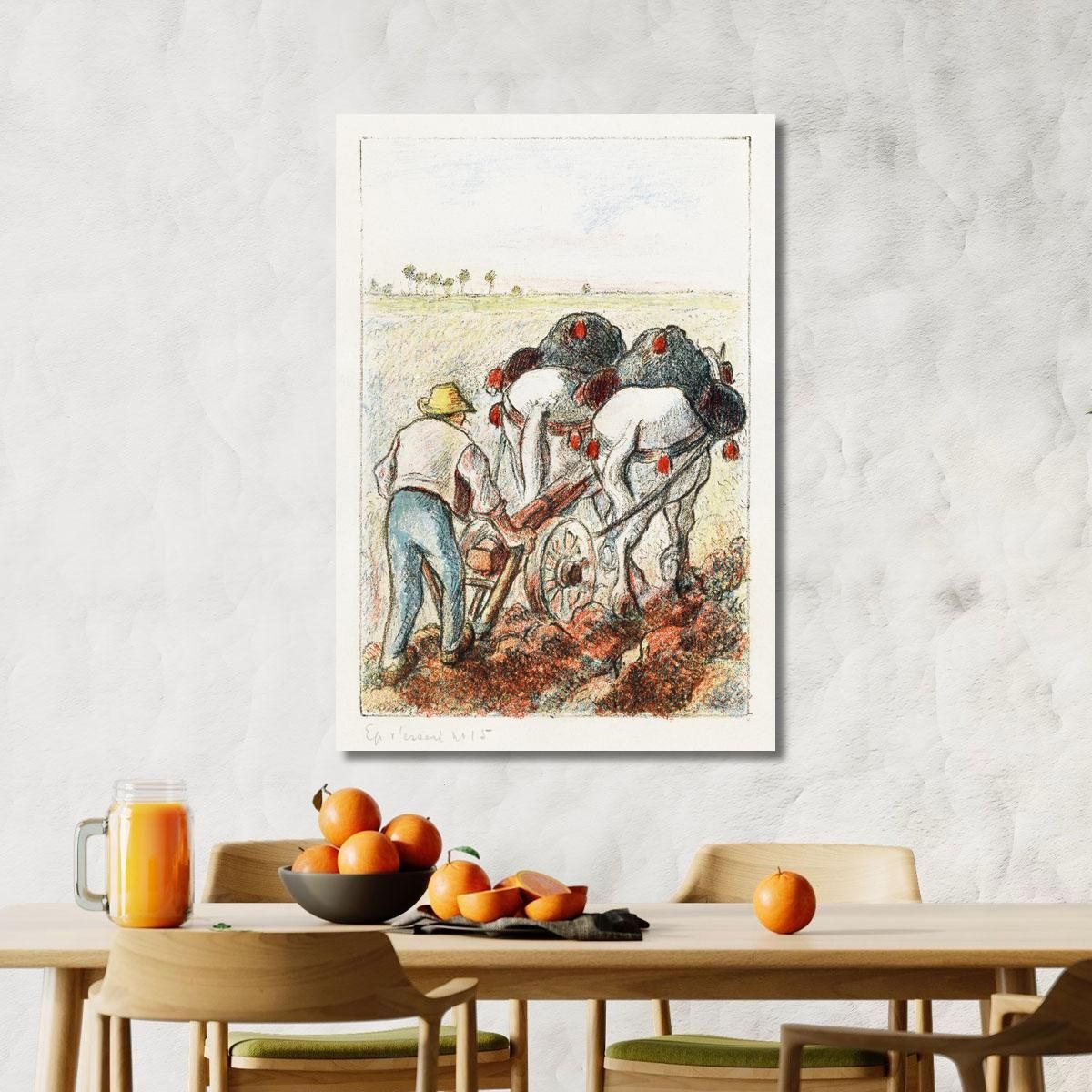 The Plow 1901 Camille Pissarro cps91 canvas print 