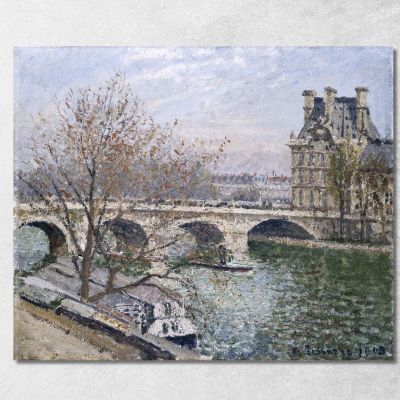 The Pont Royal And The Pavillon De Flore 1903 Camille Pissarro cps92 canvas print 