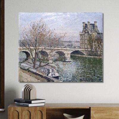 The Pont Royal And The Pavillon De Flore 1903 Camille Pissarro cps92 canvas print 