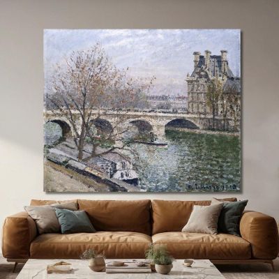 The Pont Royal And The Pavillon De Flore 1903 Camille Pissarro cps92 canvas print 