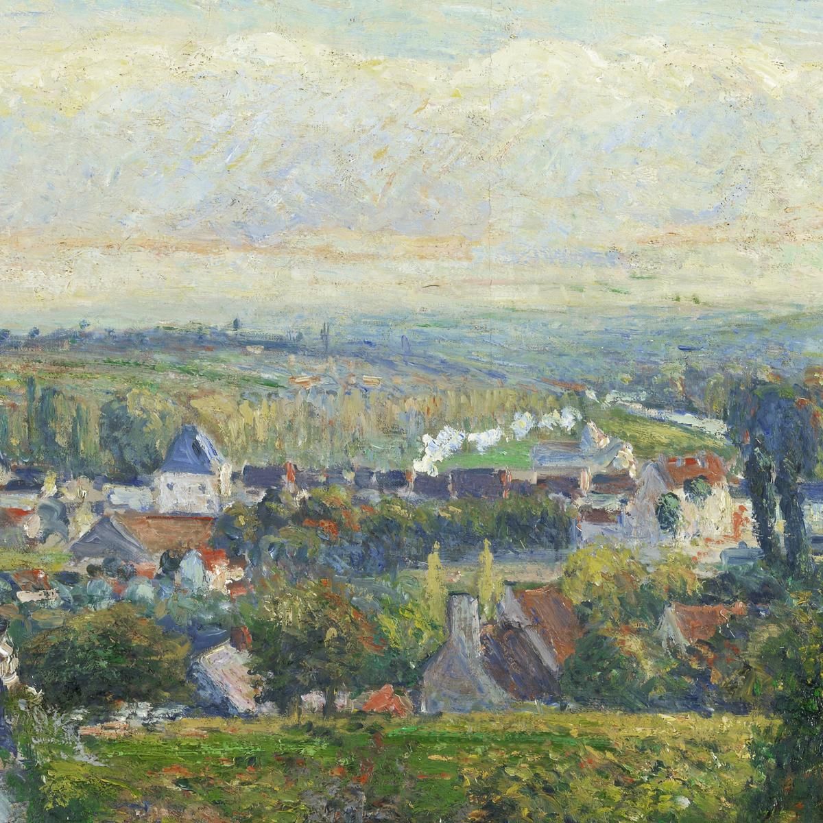 View Of Saint-Ouen-Laumône Ca 1876 Camille Pissarro cps101 canvas print