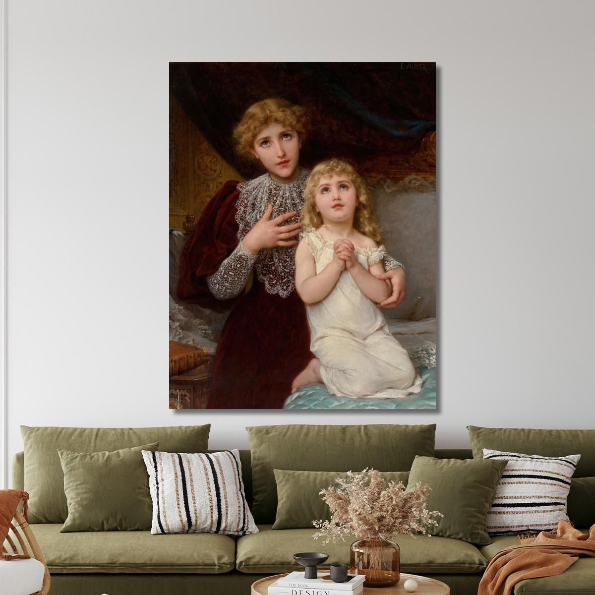 Evening Prayer Émile Munier emn5 canvas print 