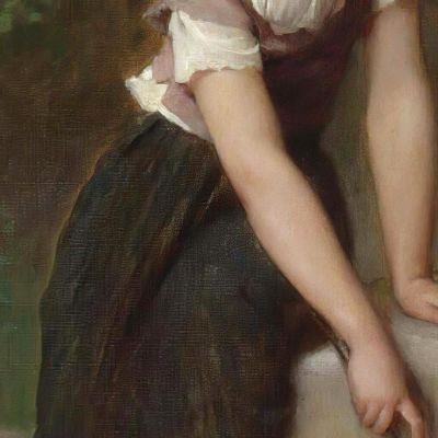 Goose Girl Émile Munier emn10 canvas print