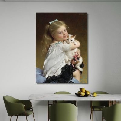 Her Best Friend Émile Munier emn11 canvas print 