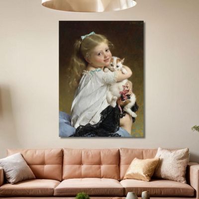 Her Best Friend Émile Munier emn11 canvas print 