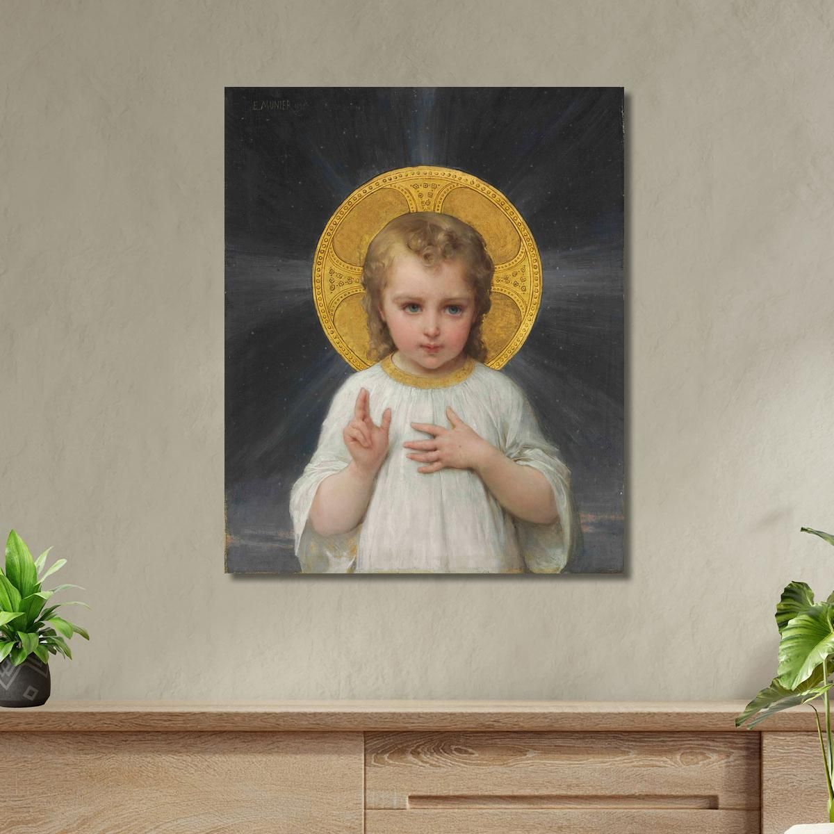 Jesus Émile Munier emn12 canvas print 