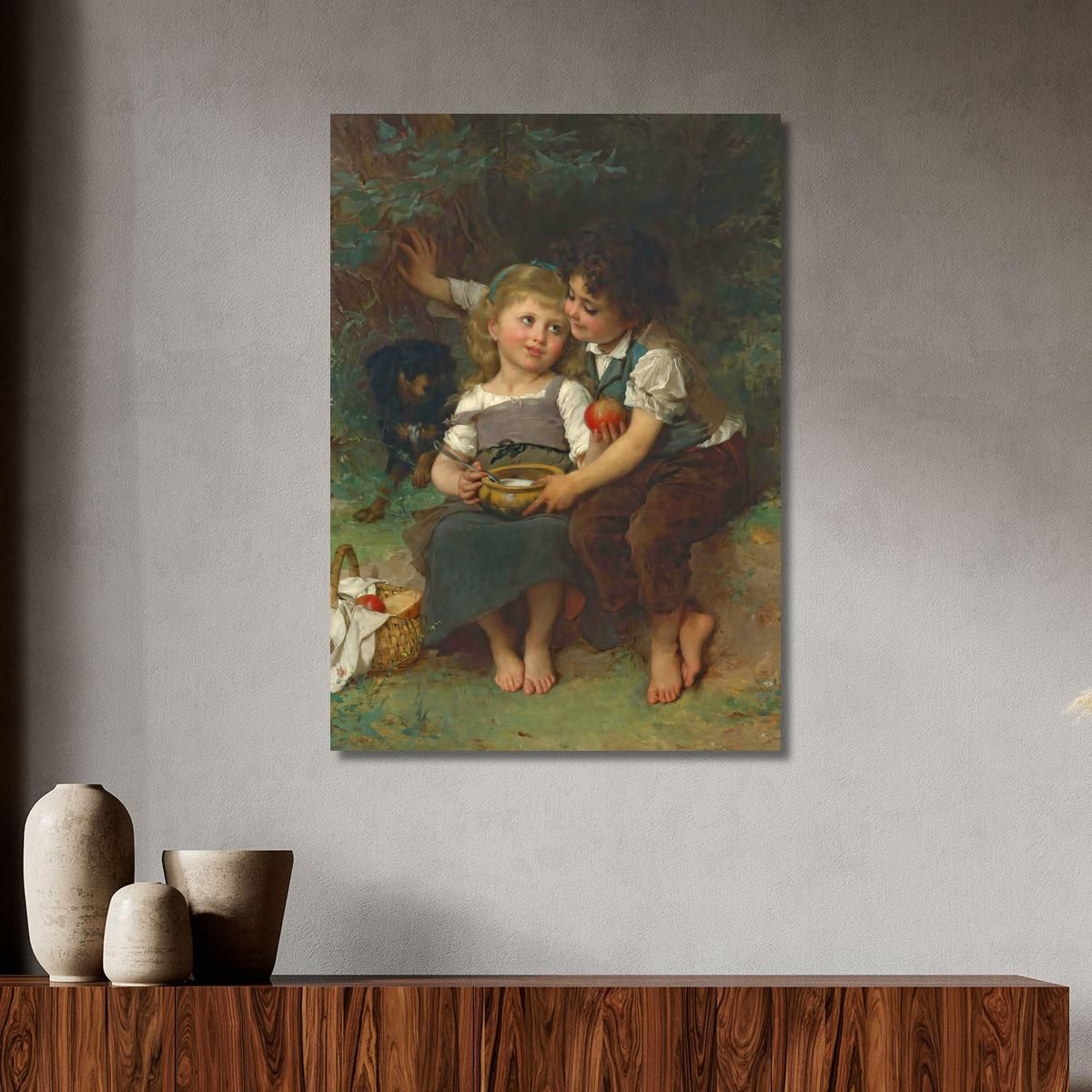 The Milk Bowl Émile Munier emn14 canvas print 