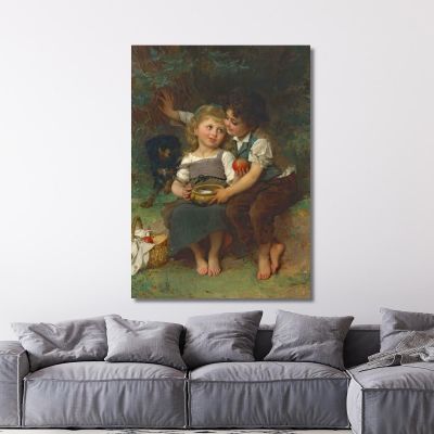 The Milk Bowl Émile Munier emn14 canvas print 