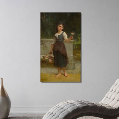 The Flower Girl Émile Munier emn24 canvas print 