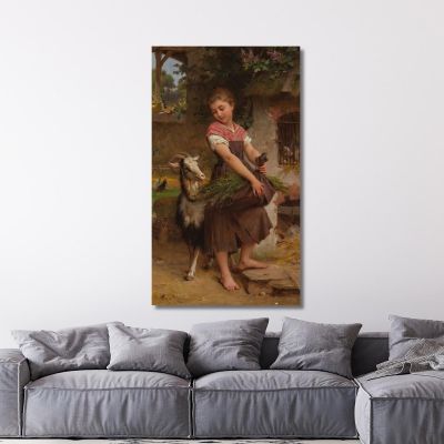 The Little Sheperdess Émile Munier emn25 canvas print 