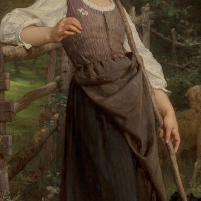 The Shepherdess Émile Munier emn27 canvas print