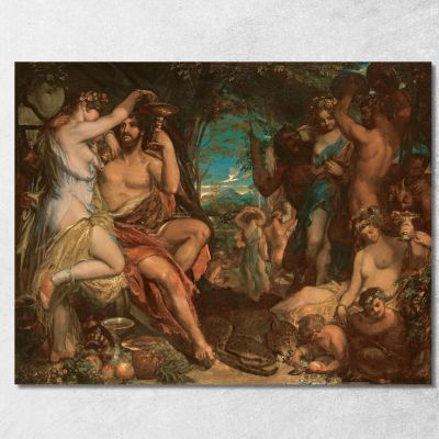 A Bacchanalian Revel William Etty wet1 canvas print 
