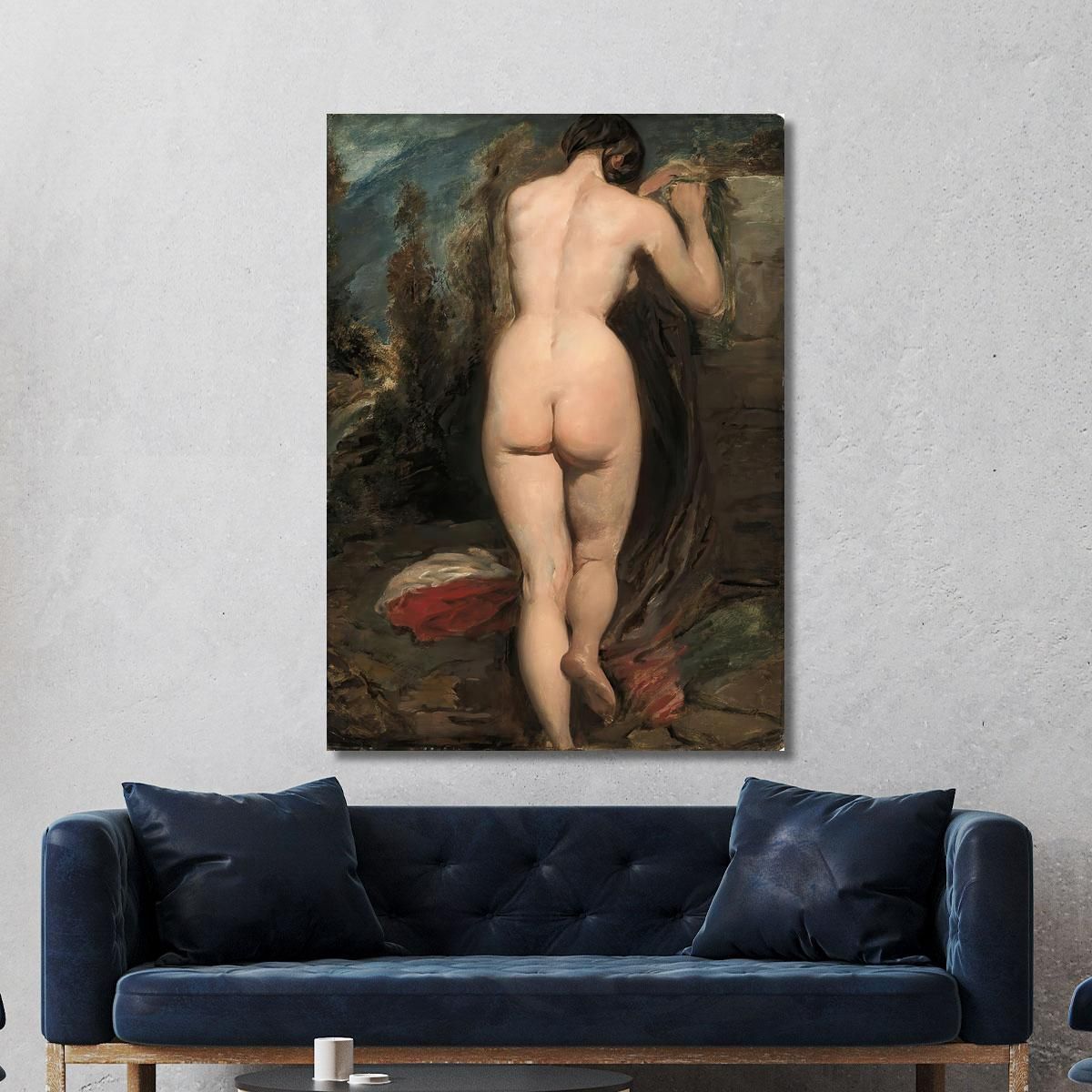 Female Nude Seen From Behind William Etty wet6 canvas print 