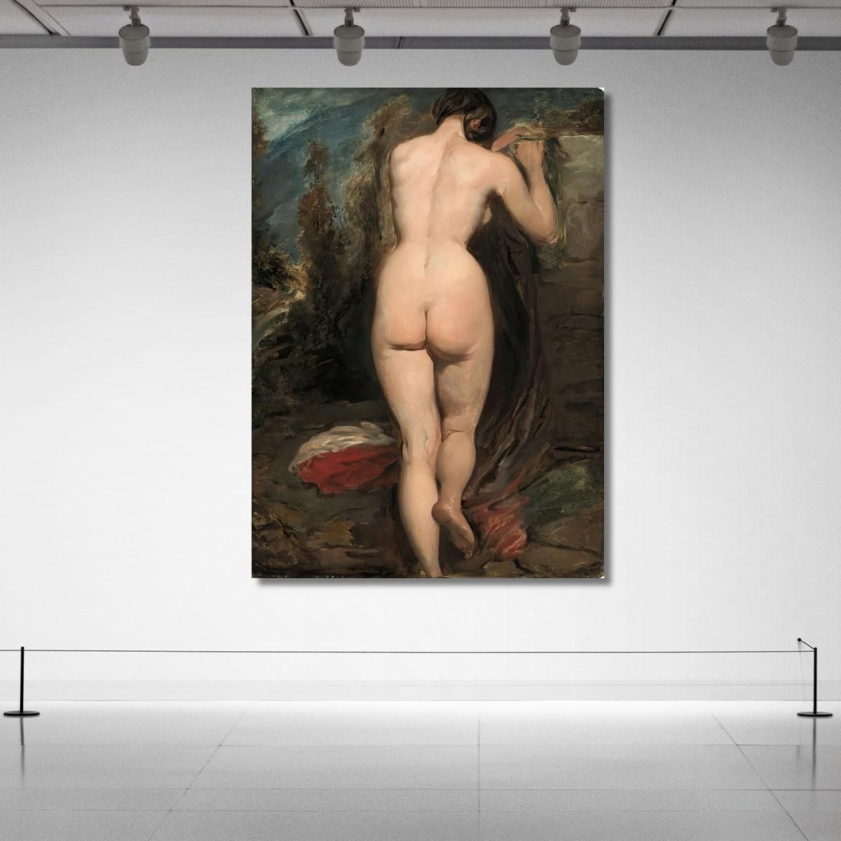 Female Nude Seen From Behind William Etty wet6 canvas print 