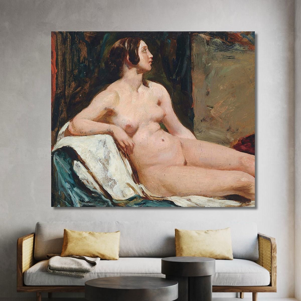Female Nude William Etty wet7 canvas print 