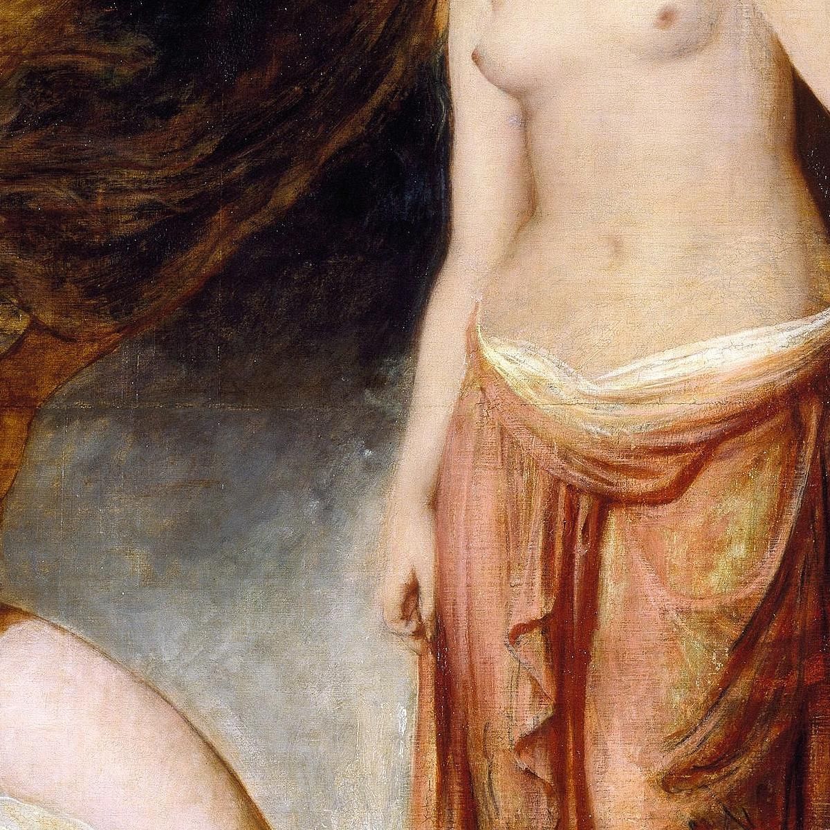 Pandora Crowned By The Seasons William Etty wet16 canvas print