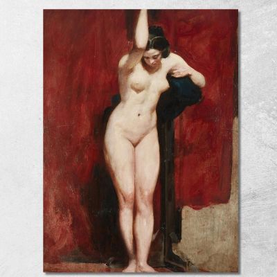 Standing Academic Nude William Etty wet32 canvas print 