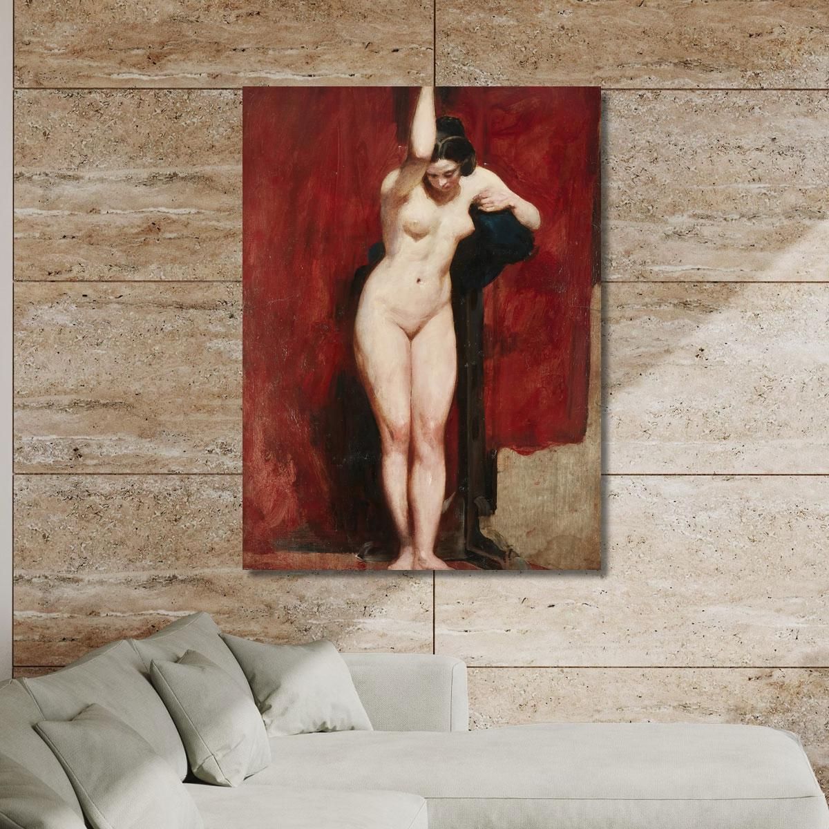 Standing Academic Nude William Etty wet32 canvas print 