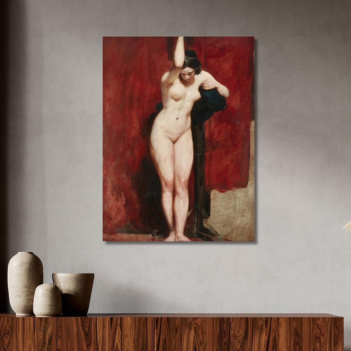 Standing Academic Nude William Etty wet32 canvas print 