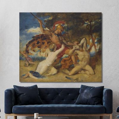 Study For The Combatwoman Pleading For The Vanquished William Etty wet36 canvas print 