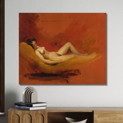 Study Of A Female Nude William Etty wet38 canvas print 