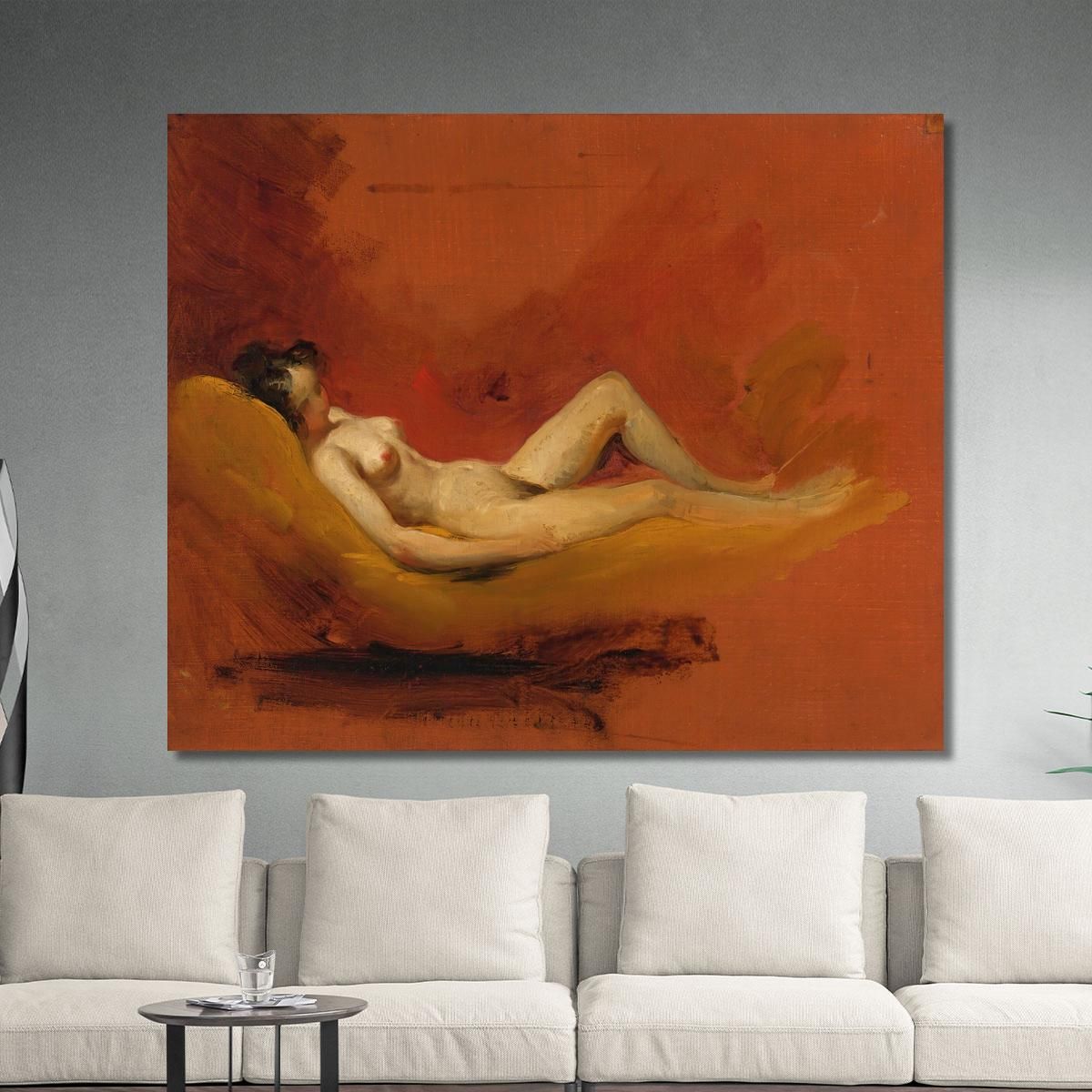 Study Of A Female Nude William Etty wet38 canvas print 
