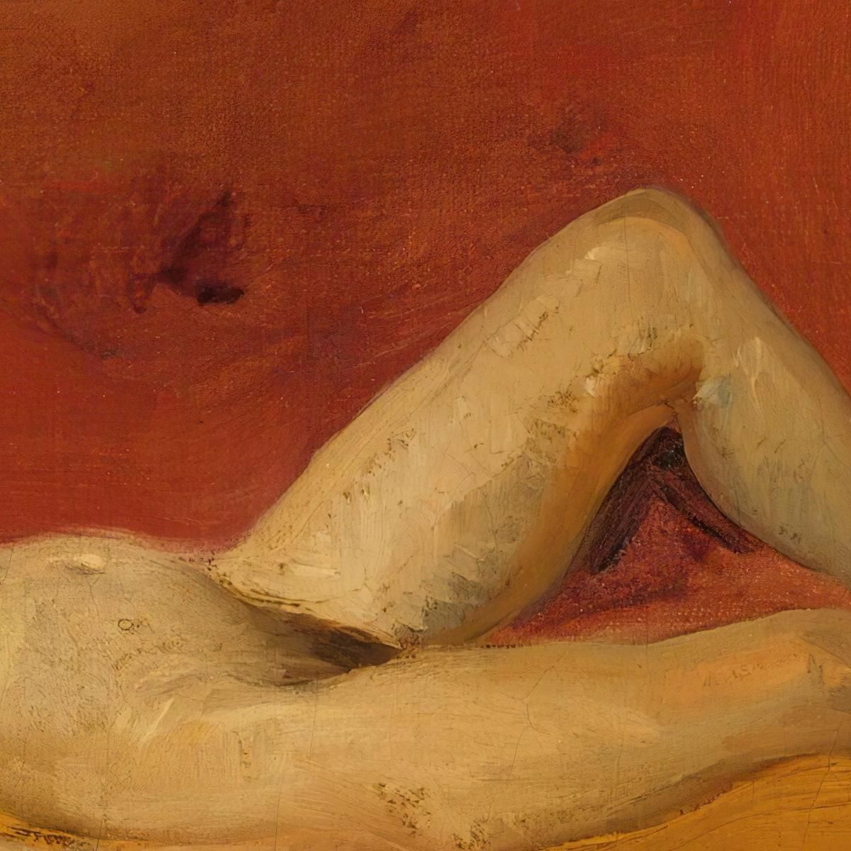 Study Of A Female Nude William Etty wet38 canvas print