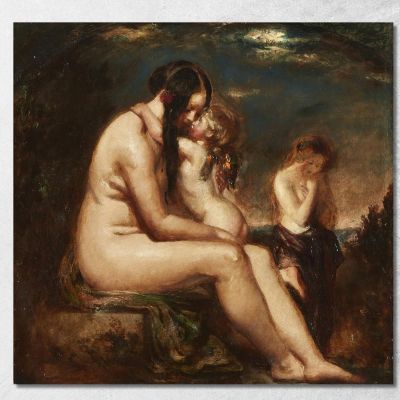 The Dawn Of Love William Etty wet41 canvas print 